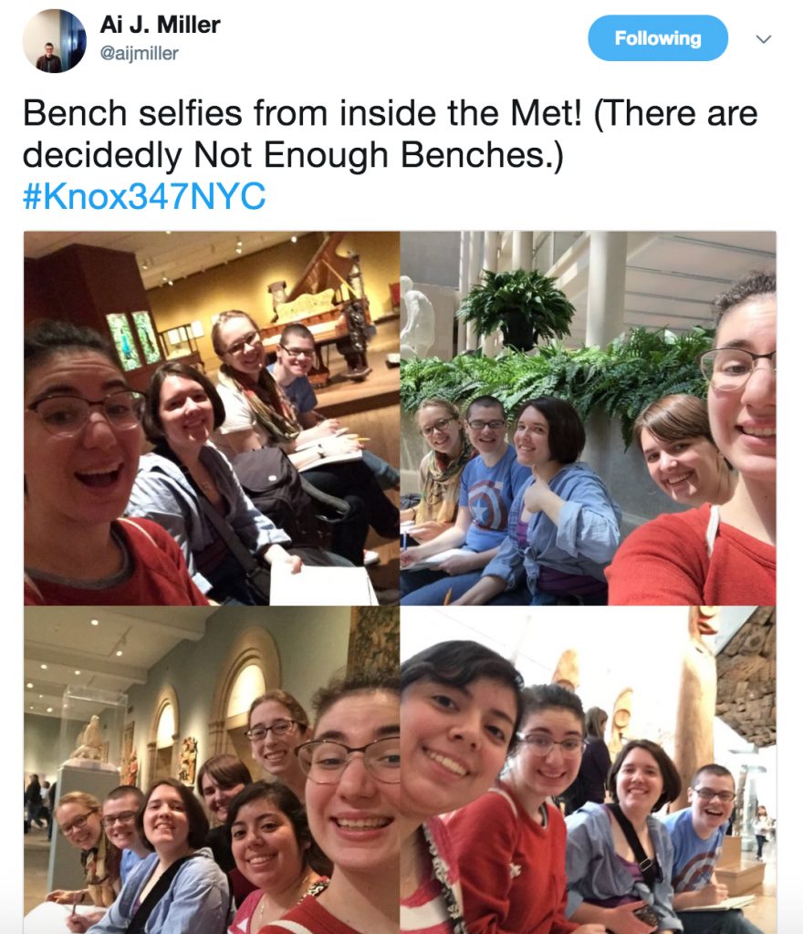 Ai's tweet from the Met